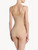 Bodysuit in beige Lycra with embroidered tulle_2