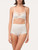 High-waisted Briefs in off-white stretch tulle