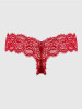 Lana Lace V Front V-Thong in Crimson Red