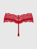 Lana Lace V Front G-String in Crimson Red