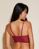 Magnolia Longline Underwire Bra in Deep Ruby FINAL SALE (40% Off)