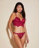 Magnolia Longline Underwire Bra in Deep Ruby FINAL SALE (40% Off)