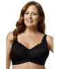 Stretch Lace Wire Free  Bra in Black