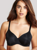 Porcelain Elan Non-Padded T-Shirt Bra in Black