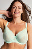 Ana Plunge Bra in Mint Green