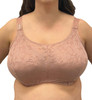 Floral Lace Cami Underwire Bra in Dusty Rose