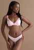 Luxe Linear Lightly Padded Bra in Soft Pink