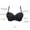 Elise Full Busted Strapless Bra in Black
