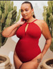 ZIp Tide Non-Wired Multiway Swimsuit in Red