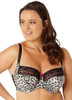 Animal print balconnet bra