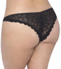 J'adore Burnout Mesh Tanga Panty in Black FINAL SALE 35% Off