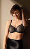 Cassiopée Seamless Full Cup Bra in Black