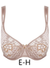 Seamless, luxury French full cup bra in gold