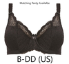 Michelle Underwire Padded Banded Bra in Black FINAL SALE (50% Off)