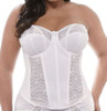 Adelaide Underwire Basque Longline in White