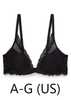 Feathers Contour Plunge Bra in Black