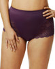 Stretch Lace Cheeky Panty in Plum