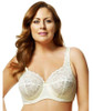 Stretch Lace Full Coverage Underwire Bra in Ivory