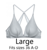 Arizona Triangle Bralette in Dove Grey FINAL SALE NORMALLY $55
