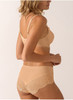 Thalia Underwired Low-Necked Microfiber Bra in Caramel