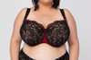 Magic Dance Full Cup Bra in Black with Red