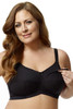 Soft Cup Cotton Nursing Bra in Black