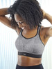Non-Wired Sports Bra in Charcoal Marlin