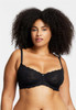 Flirt Demi Lace Bra in Black