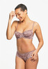 Flirt Demi Lace Bra in Almond Spice/Pink Pearl