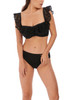 Marseille Underwire Bardot Bikini Top in Black