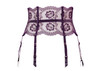 Evelina Suspender Garter Belt in Aubergine FINAL SALE (70% Off)