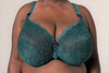 Emerald Unpadded Bra in Teal/Brown