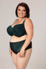Emerald Unpadded Bra in Teal/Brown