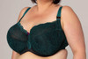 Emerald Unpadded Bra in Teal/Brown