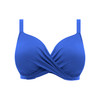 Magnetic Underwire Wrap Plunge Bikini Swim Top in Sapphire (SAR)