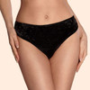 Amadeus Velvet Brazilian Thong in Black FINAL SALE (75% Off)