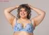 Faberge Padded Plunge Bra in Light Blue