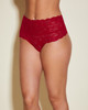 Never Say Never High Rise Thong in Sindoor Red
