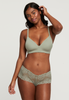 Lace Cheeky Boyshort in Sage FINAL SALE (50% Off)
