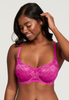Flirt Demi Lace Bra in Watermelon & Champagne FINAL SALE (40% Off)