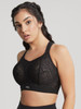 Non-Wired Sports Bra in Black/Latte