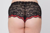 Magic Dance High Waisted Brief in Black with Red
