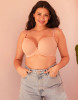 Smoothie T-Shirt Plunge Bra in Latte