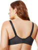 Microfiber Molded Underwire Bra in Black