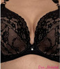 Malena Non-Padded Plunge Bra in Black