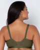 Cotton Luxe Wirefree Bra in Olive Night