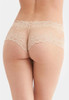Lace Cheeky Boyshort in Sand