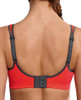 Air Control Delta Pad Sports Bra in Coral/Anthracite