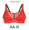 Air Control Delta Pad Sports Bra in Coral/Anthracite