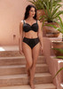 Demure Molded Non Padded Bra in Black